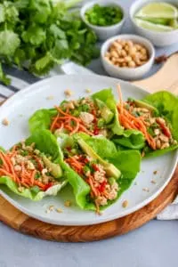 These Peanut Ground Turkey Wraps are so easy to throw together and full of flavor!