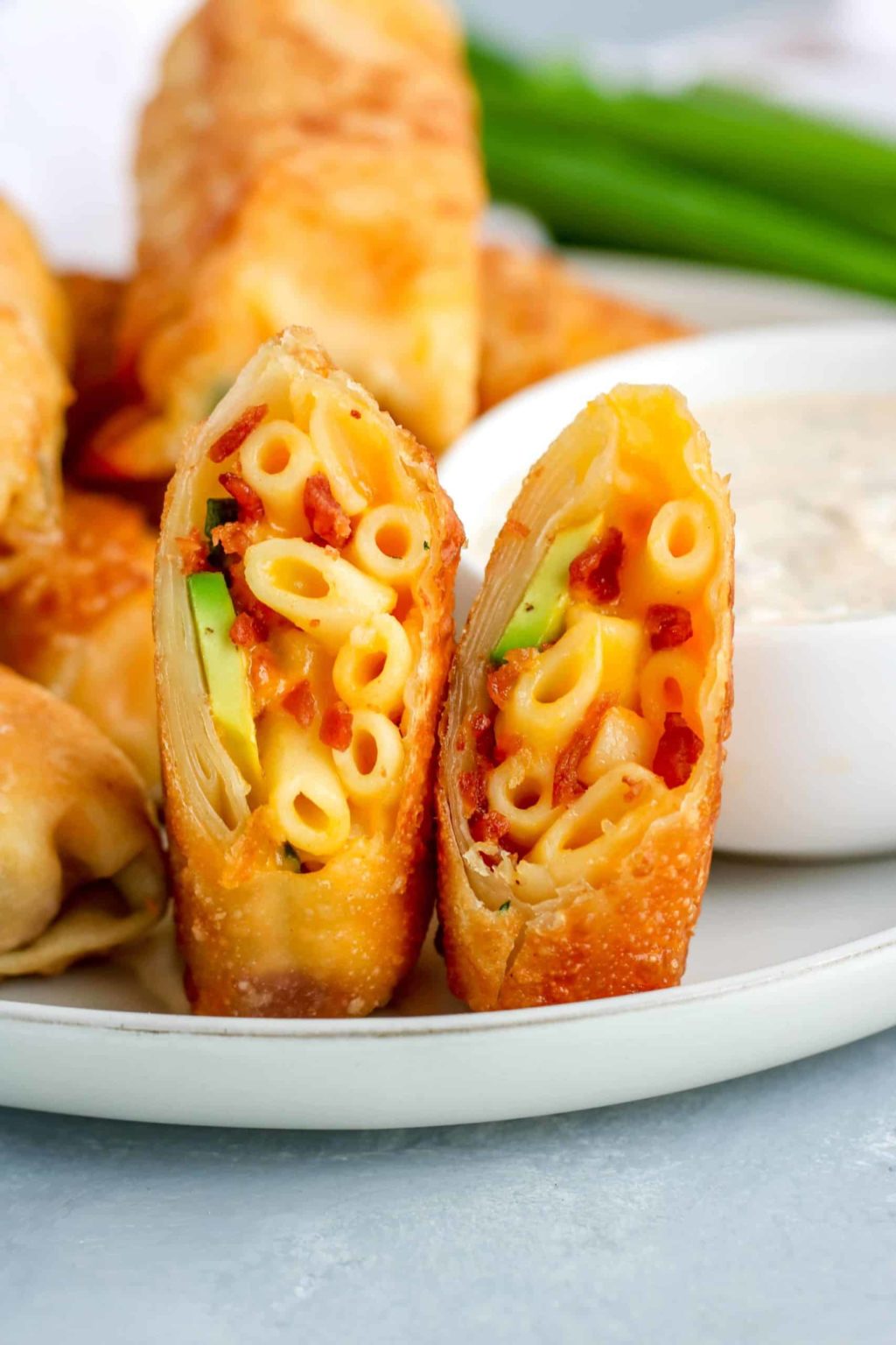 Avocado, Bacon, Mac and Cheese Egg Rolls The Culinary Compass