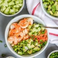 Sesame Shrimp Sushi Bowls