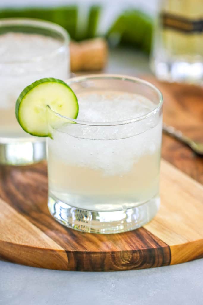 This Cucumber Vodka Elderflower Cocktail is perfect for hot summer nights to keep cool. St. Germain adds a perfect balance to the crisp flavors of cucumber and lime.