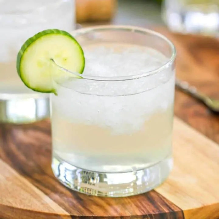 This Cucumber Vodka Elderflower Cocktail is perfect for hot summer nights to keep cool. St. Germain adds a perfect balance to the crisp flavors of cucumber and lime.