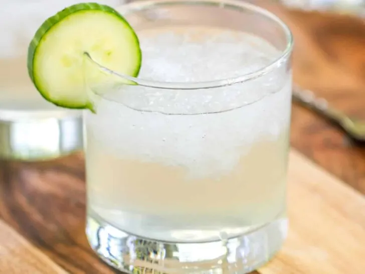 This Cucumber Vodka Elderflower Cocktail is perfect for hot summer nights to keep cool. St. Germain adds a perfect balance to the crisp flavors of cucumber and lime.