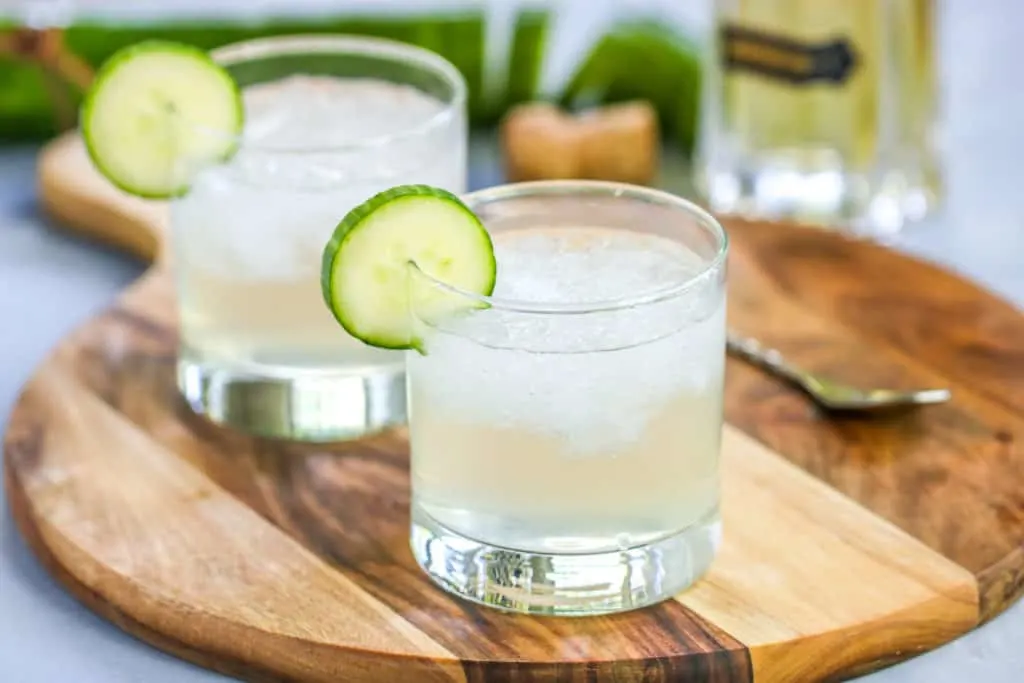 This Cucumber Vodka Elderflower Cocktail is perfect for hot summer nights to keep cool. St. Germain adds a perfect balance to the crisp flavors of cucumber and lime.