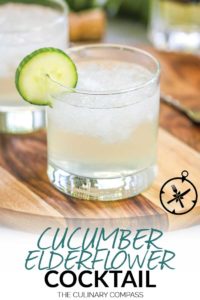 This Cucumber Vodka Elderflower Cocktail is perfect for hot summer nights to keep cool. St. Germain adds a perfect balance to the crisp flavors of cucumber and lime.