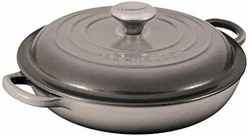 Le Creuset Enameled Cast Iron Signature Braiser, 1.5 qt., Oyster