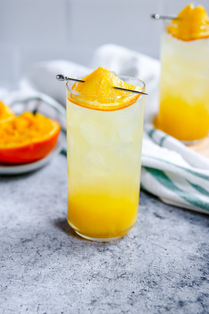 Refreshing Orange Cocktail Juice