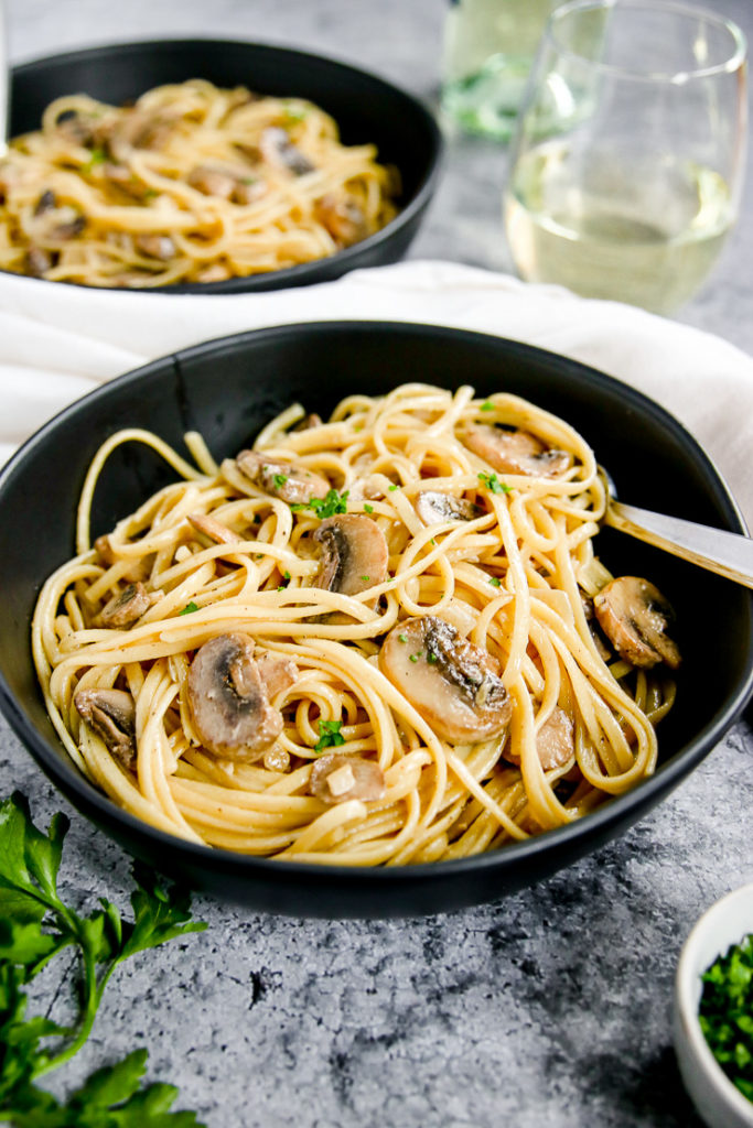 White Wine Mushroom Pasta - The Culinary Compass