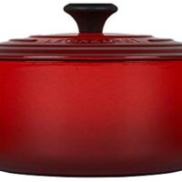 Le Creuset Enameled Cast Iron Signature Round Dutch Oven, 5.5 qt., Cerise