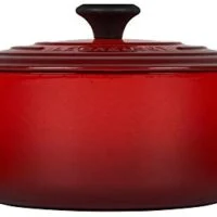 Le Creuset Enameled Cast Iron Signature Round Dutch Oven, 5.5 qt., Cerise