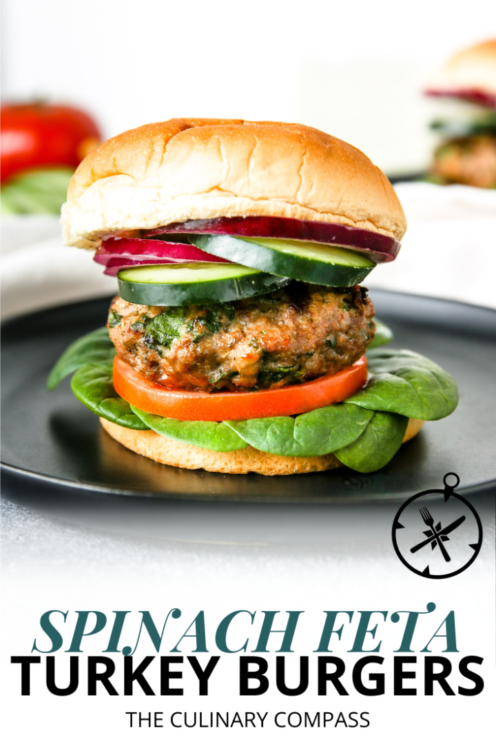 Spinach Feta Turkey Burgers The Culinary Compass