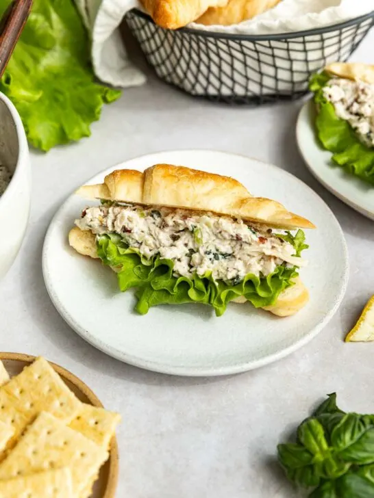 Lemon Basil Chicken Salad with Pecans